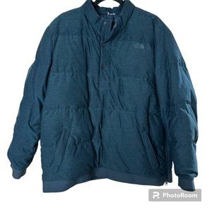 THE NORTH FACE Eros 550 Pullover Puffer Men's Jacket Size XL Goose Down Blue